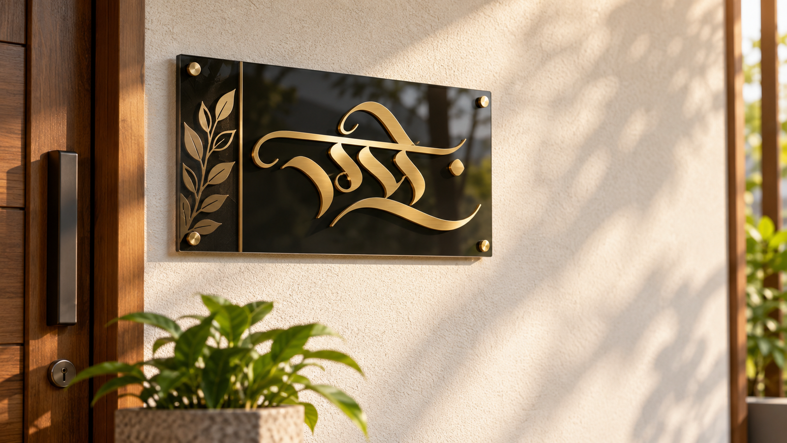 Name plate installation height guide cover